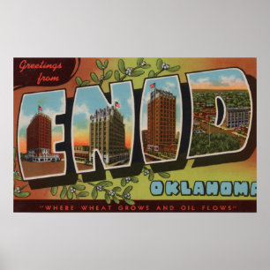 Enid OklahomaLarge brev ScenesEnid som är reko Poster