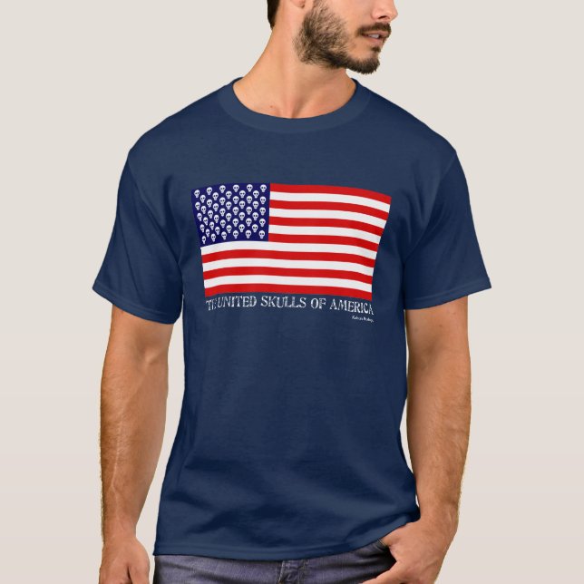 Enig döskallar av Amerika Tee Shirt (Framsida)