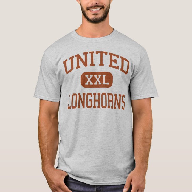 Enig - Longhorns - högstadium - Laredo Texas T-shirt (Framsida)