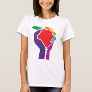 Enig regnbåge för lärare t shirt