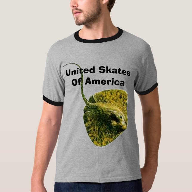 Eniga skridskor av Amerika T Shirt (Framsida)