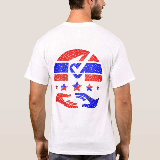 Enighet i handling - en ledstjärna för partnerskap t shirt (Baksida)