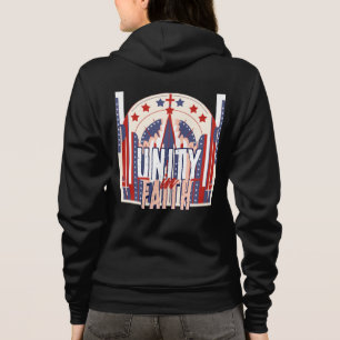 Enighet i tro: En patriotisk denimjacka för kvinno T Shirt