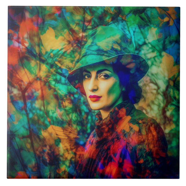 Enigma in Autumn  Kakelplatta (Framsidan)