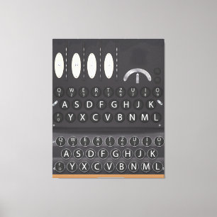 Enigma Maskin Canvastryck