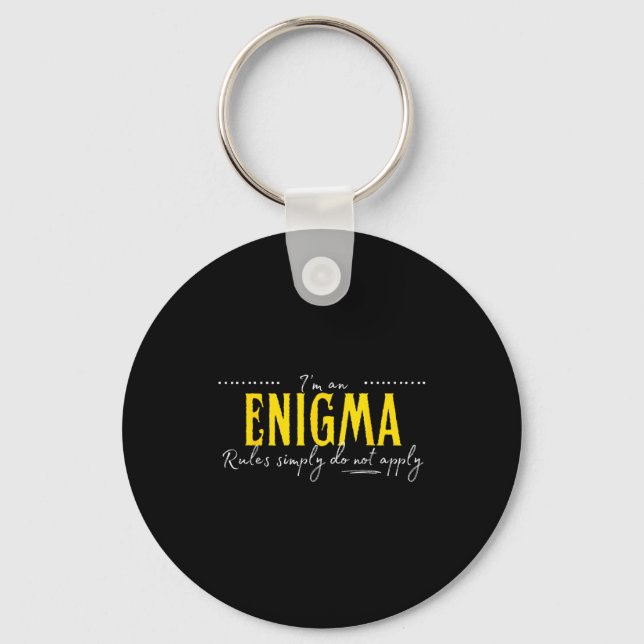 Enigma, The Rules Simply Do Not Apply  Nyckelring (Framsida)