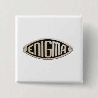 ENIGMA. WWII, CODE BREAKERS, LOGOTYP. KNAPP