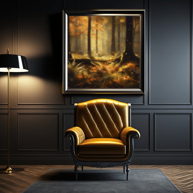 "Enigmatic Jungle Canopy - Mystical Gult Plants Poster (Skapare uppladdad)