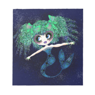 Enigmatic Kawaii Sjöjungfru gifts-gåvor Anteckningsblock