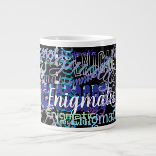 Enigmatisk Anpassningsbar Upprepande Ord/Namn Jumbo Mugg