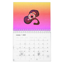 Enigmatisk enttwed Öga Kalender