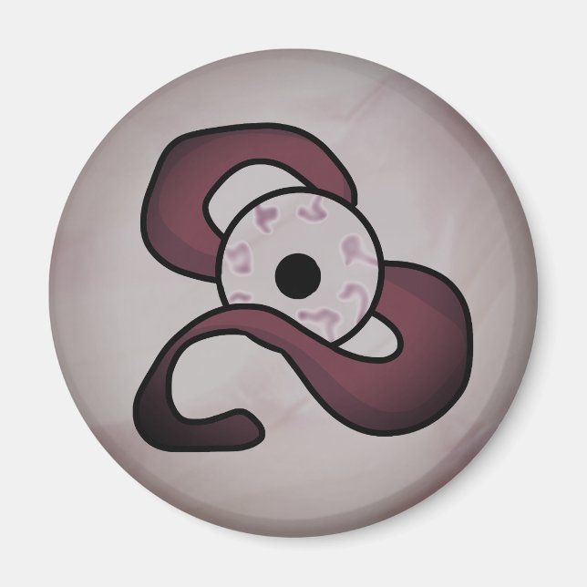 Enigmatisk enttwed Öga Magnet (Framsidan)