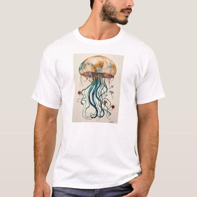 Enigmatisk jellyfish t shirt (Framsida)