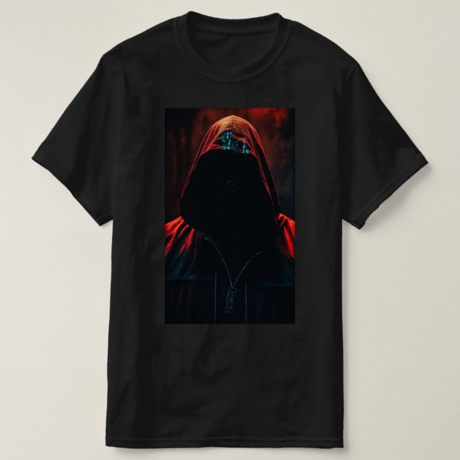 Enigmatisk status: Mysterisk mänsklig design Skriv T Shirt (Design framsida)