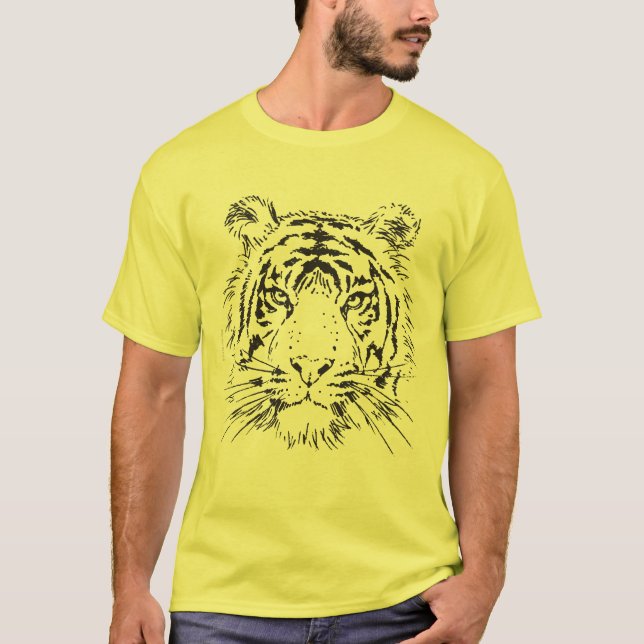 Enigmatisk tiger (Light Fabric) T Shirt (Framsida)