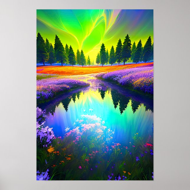 Enigmatisk Vatten, Mysterious Sjö Poster (Framsidan)