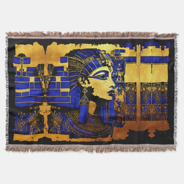 Enigmatiska egyptiska Pharaonic Manuscript Filt (Framsidan)