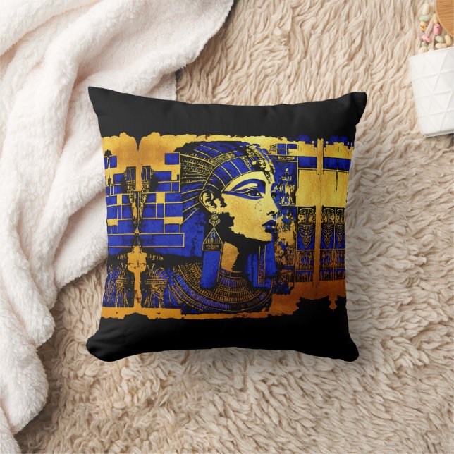 Enigmatiska egyptiska Pharaonic Manuscript Kudde (Filt)