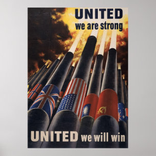 Enigt är vi starkt enigt oss ska seger poster