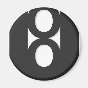 Enigt ut Opt logotypmagneten Magnet