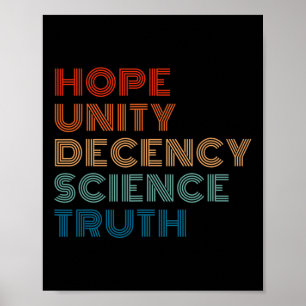 Enity Decency Science Truth Poster