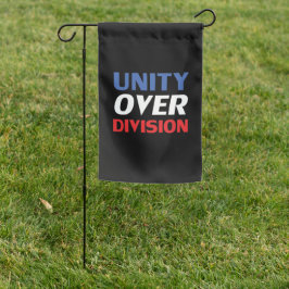 "Enity over Division" blå röd svart vit