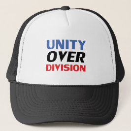 "Enity over Division" blå röd svart vit Keps