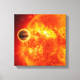 Enjätte exoplanet canvastryck