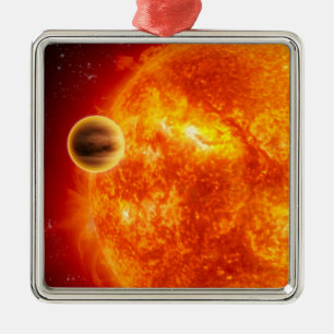 Enjätte exoplanet julgransprydnad metall