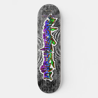 Enjoey Design 03 ~ Vild Stil Graffiti Art Deck Mini Skateboard Bräda 18,5 Cm
