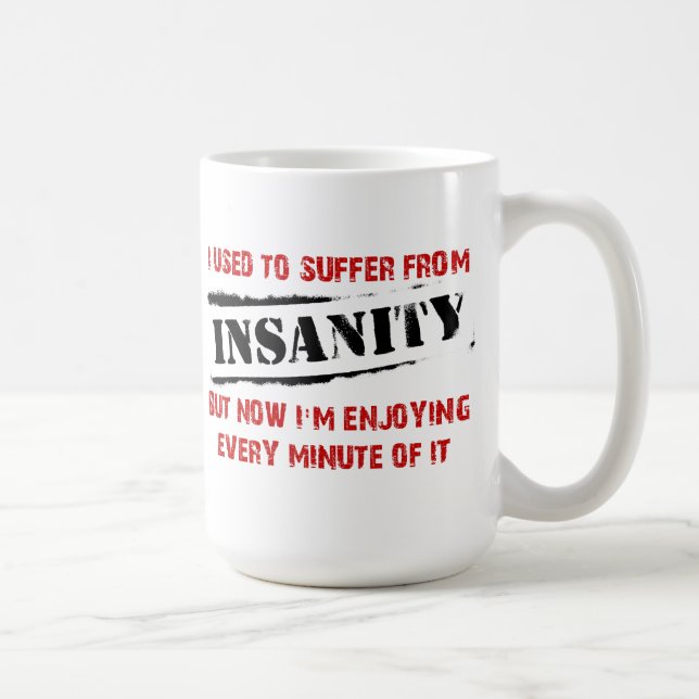 Enjoise Insanity Funny Mug Kaffemugg (Höger)
