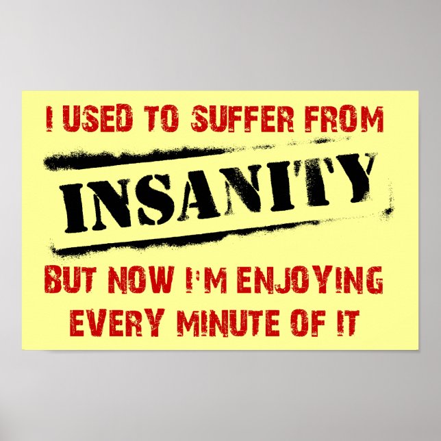 Enjoise Insanity Poster Sign (Framsidan)