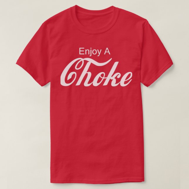 Enjoy A Choke Funny Jiu Jitsu MMA 3 T Shirt (Design framsida)