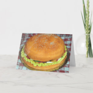 ENJOY-A HAMBURGER CAKE FÖR DIN BIRTHDAY KORT
