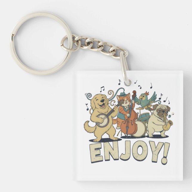 “Enjoy – Cute Pets Playing Musical Instruments (Framsidan)