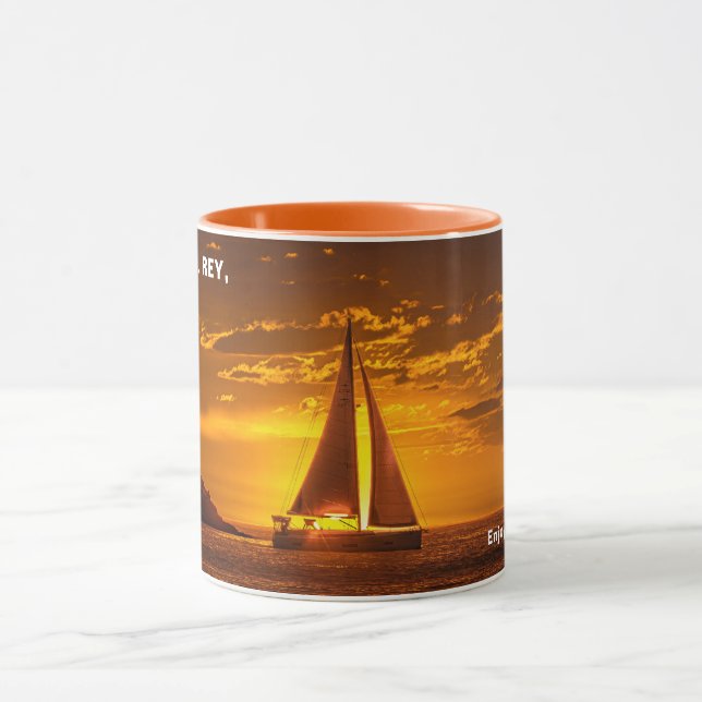 Enjoy Every Sunset - MARINA DEL REY, CA Mug Mugg (Center)