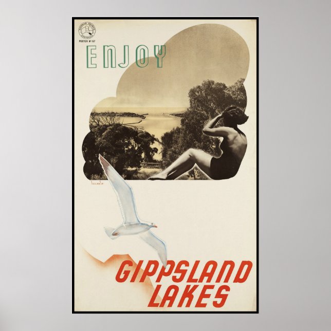 Enjoy Gippsland Sjöar Poster (Framsidan)
