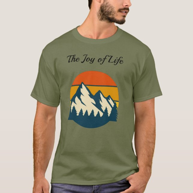 Enjoy Life in Calm Nature T Shirt (Framsida)