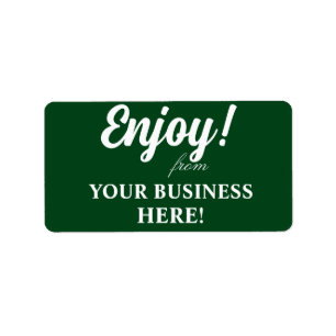 ENJOY STICKERS ADRESSETIKETT