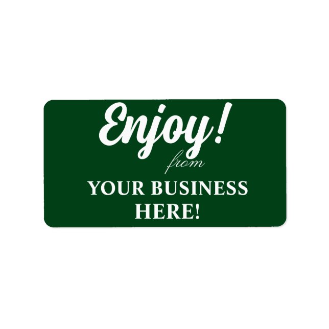 ENJOY STICKERS ADRESSETIKETT (Framsidan)
