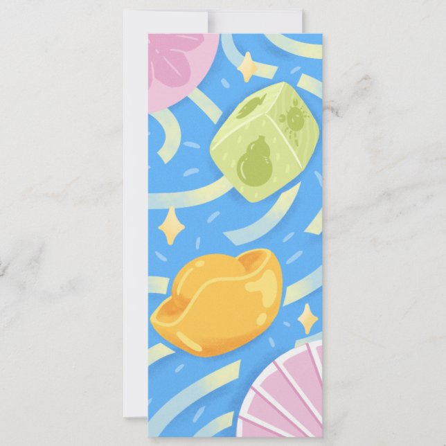 Enjoy The Lucky Game - Funky Cute Style Inbjudningar (Framsida)