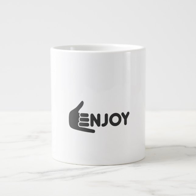 Enjoy the Now • Pure Enjoyment • Enjoy Every Momen Jumbo Mugg (Framsidan)