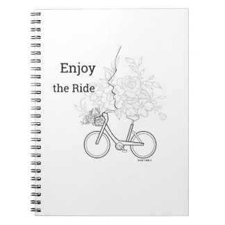  Enjoy the Ride: Minimalist DAILYMIEN  Notebook  Anteckningsbok