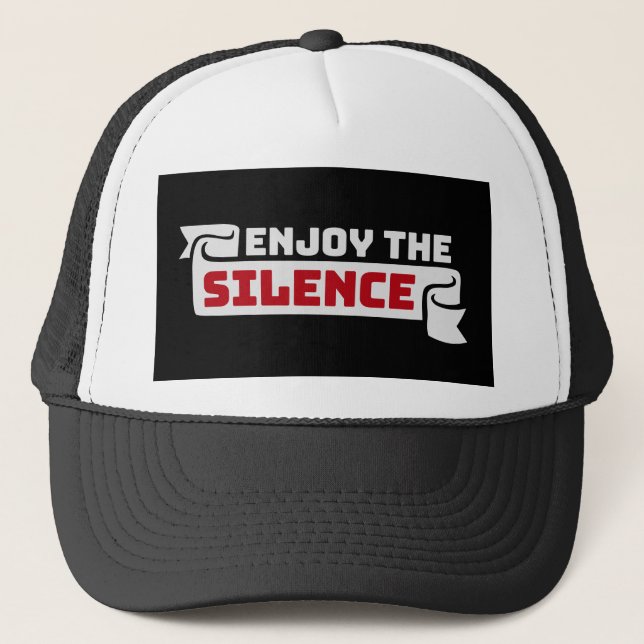 Enjoy The Silence Quote Peace Quiet Introvert Fun Keps (Framsida)