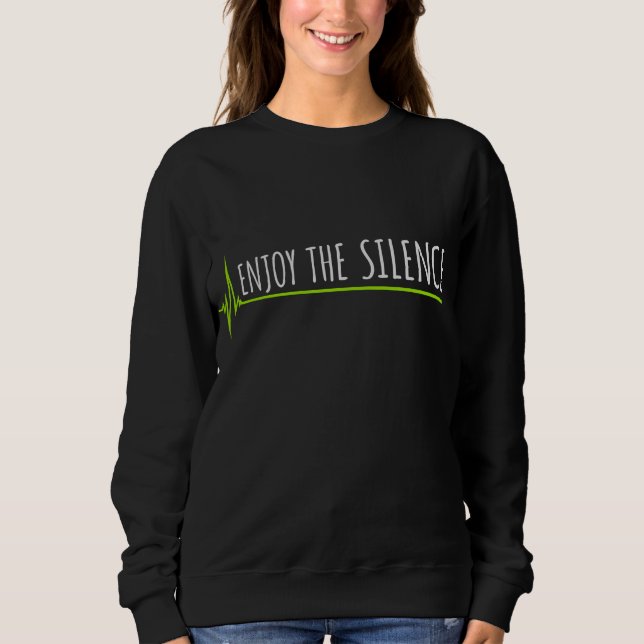 Enjoy The Silence Quote Peace Quiet Introvert Fun T Shirt (Framsida)