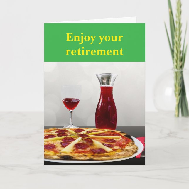 Enjoy your retirement. kort (Framsida)