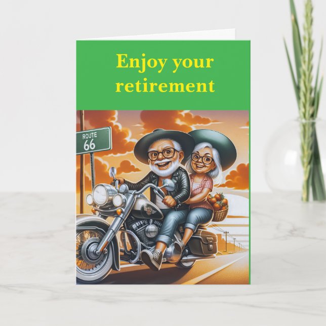 Enjoy your retirement. kort (Framsida)