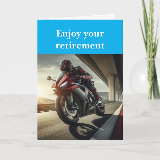 Enjoy your retirement. kort (Framsida)