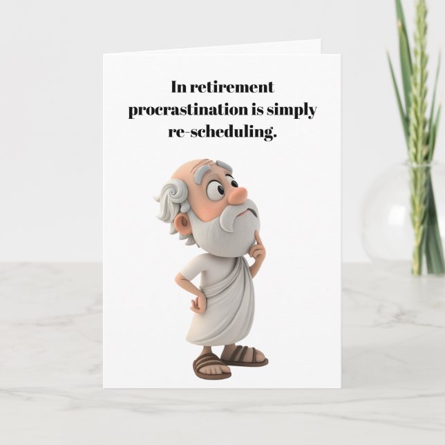 Enjoy your retirement. kort (Framsida)