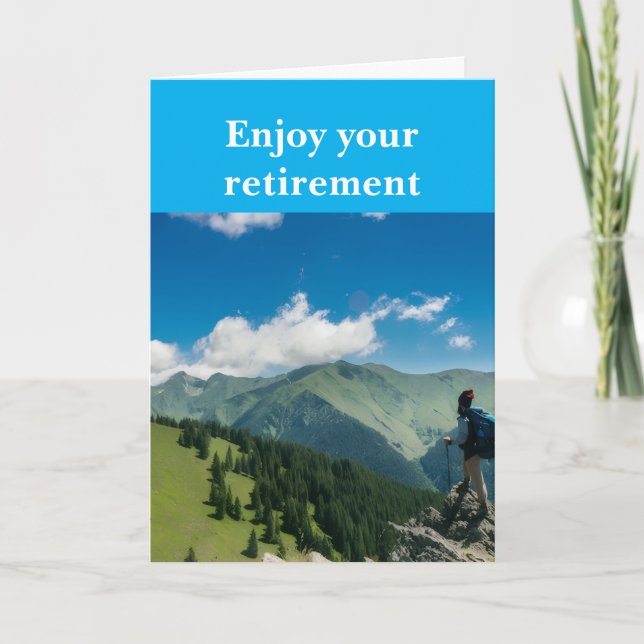 Enjoy your retirement. kort (Framsida)